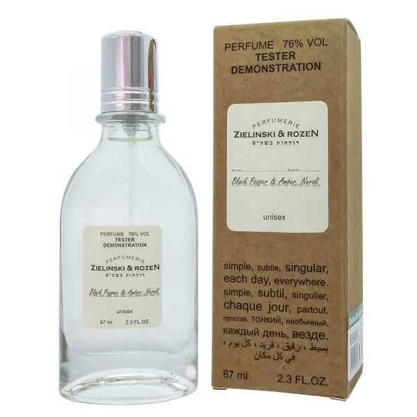 Tester Zielinski & Rozen Black Pepper & Amber, Neroli, edp., 67ml